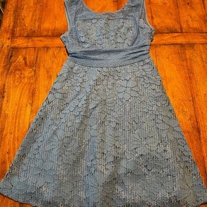 Flirty Blue Dress -- Anthropologie